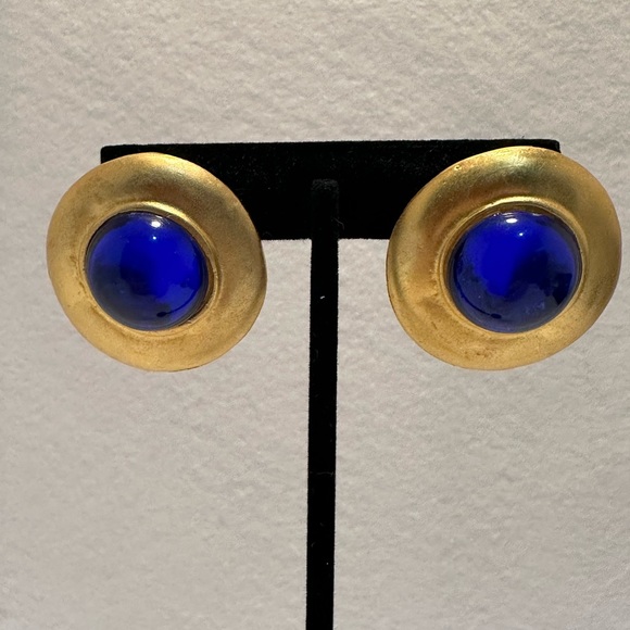 Jewelry Vintage Blue And Gold Earrings Poshmark — free download